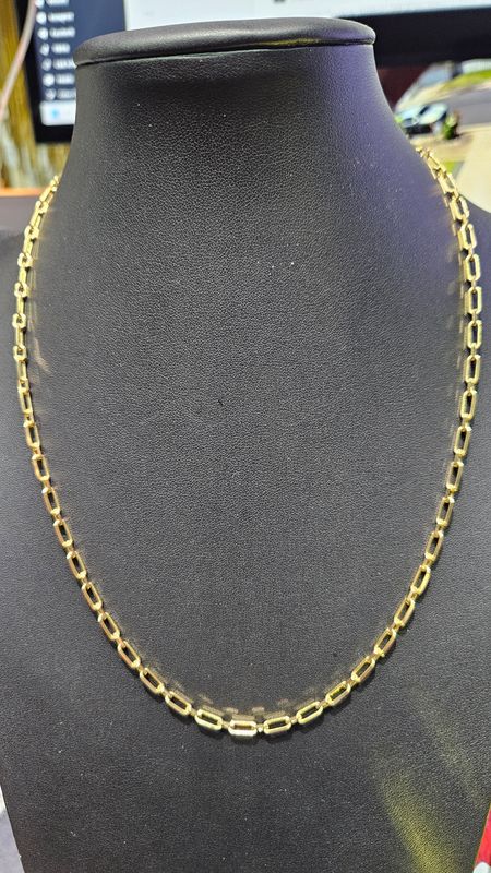 14K 3.5MM PAPERCLIP/HEAVY CHAIN