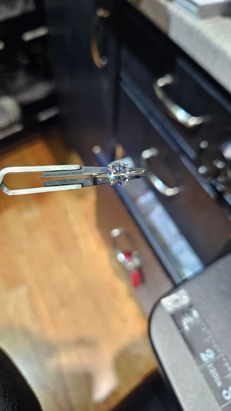 14K 1.5 CARAT SOLITAIRE DIAMOND RING (LAB)