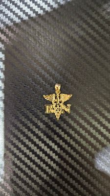 14K 1&quot; &quot;RN&quot; PENDANT