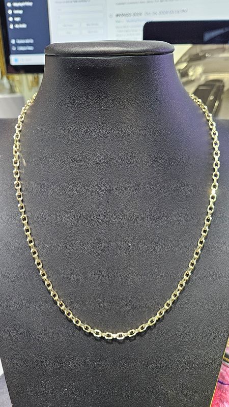 14K 3.5MM HEAVY LINK NECKLACE