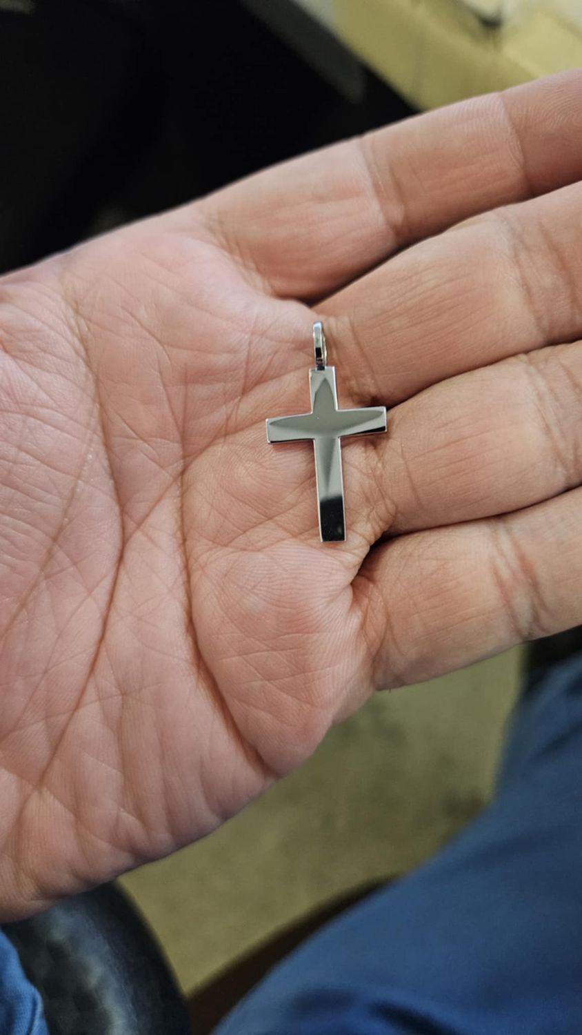 PLATINUM 1.25&quot; CROSS
