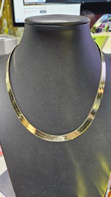 14K 9MM HERRINGBONE NECKLACE