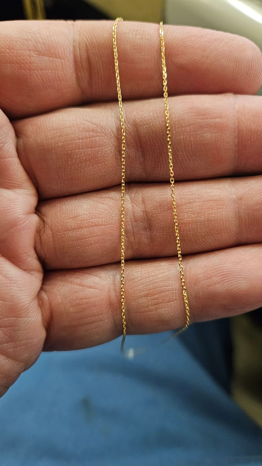 22K KNIFE EDGE CABLE CHAINS