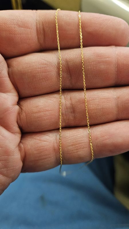 22K KNIFE EDGE CABLE CHAINS