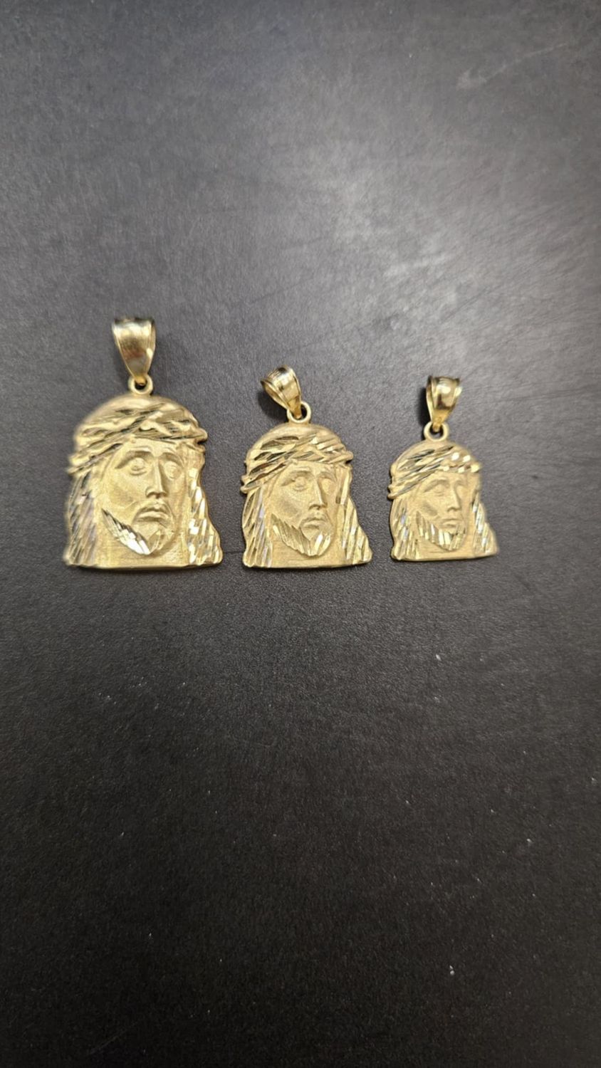 14K JESUS FACE PENDANT