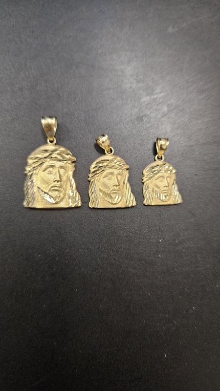 14K JESUS FACE PENDANT