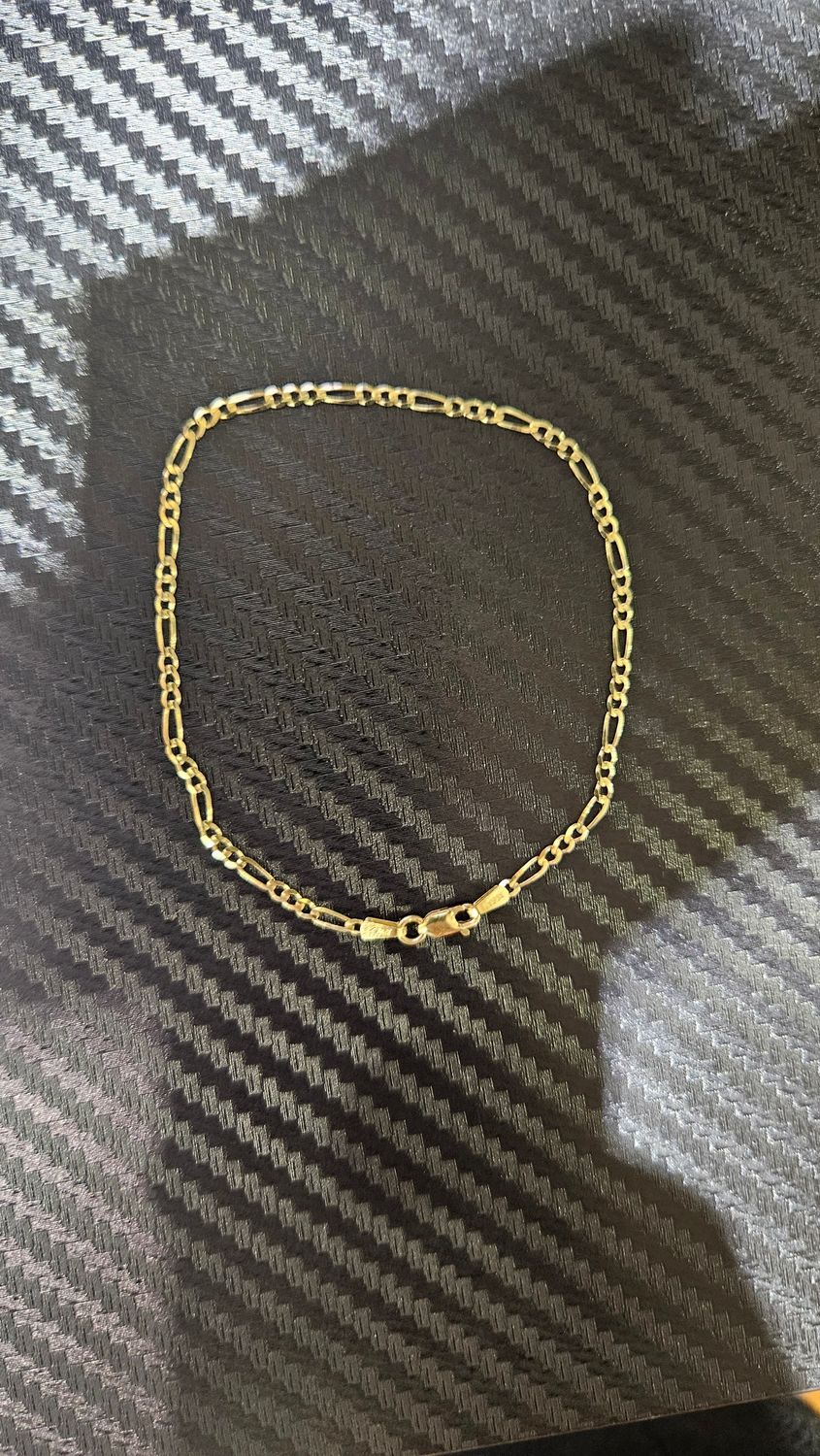 14K 2MM FIGARO BRACELET