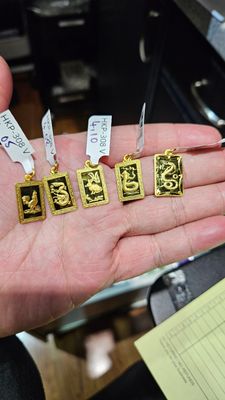 24K CHINESE ZODIAC PENDANTS