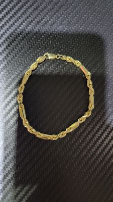 14K 4.5MM FIGAROPE BRACELET