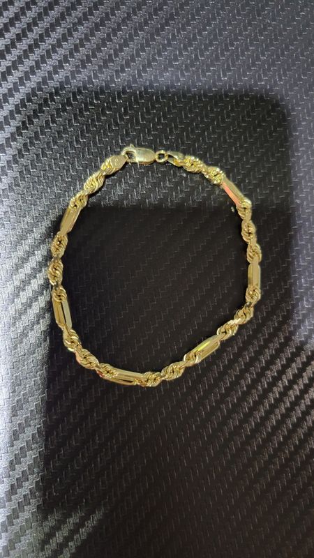 14K 4.5MM FIGAROPE BRACELET