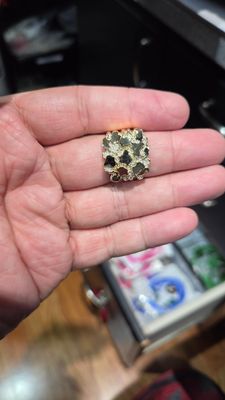 14K 20MM NUGGET RING
