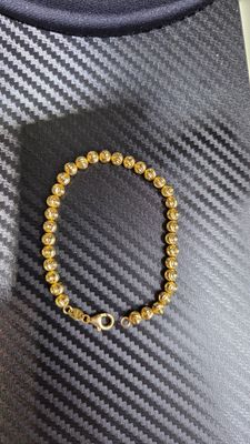 14K 5MM MOON CUT BRACELET