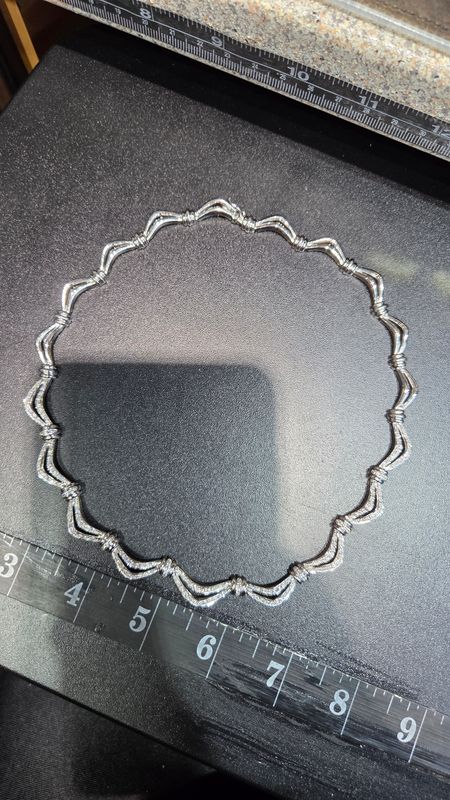 18K 8MM 17&quot; GREGG RUTH DIAMOND NECKLACE