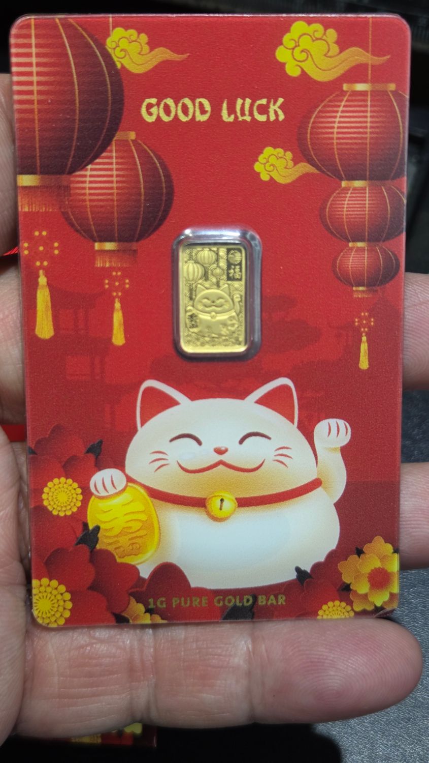 1 GRAM PAMP GOOD LUCK CAT