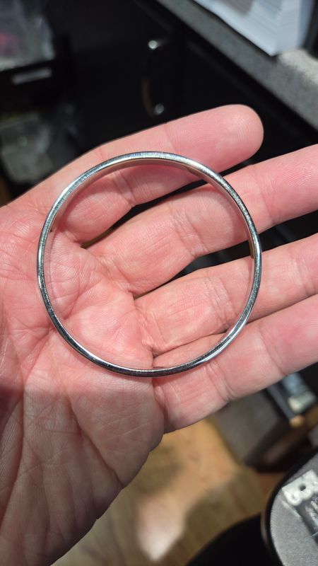PURE FINE .999 5.5MM SILVER BANGLE