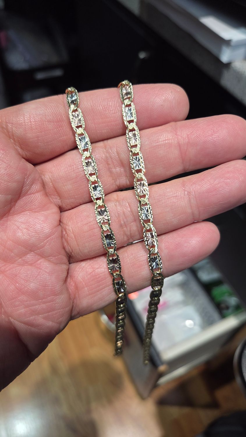 14K 5MM TRI-COLOR VALENTINO