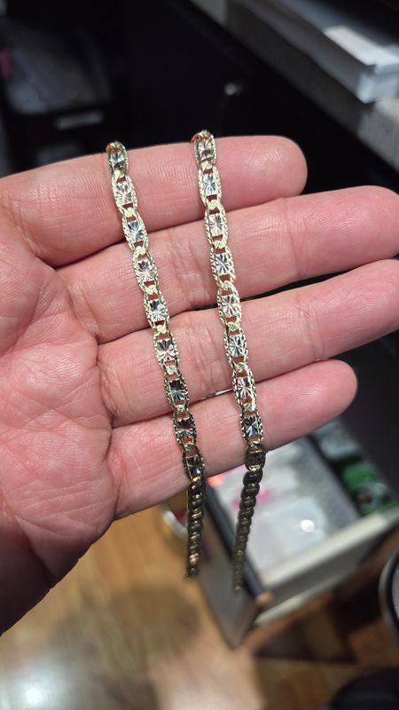 14K 5MM TRI-COLOR VALENTINO