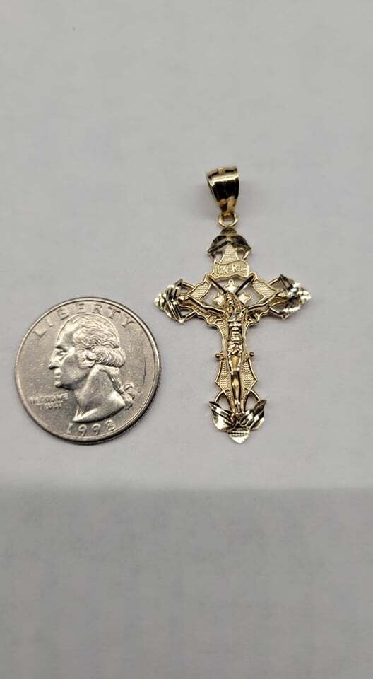14K 1.8" INRI CRUCIFIX CROSS