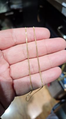 14K 1.2MM BABY CURB CHAIN