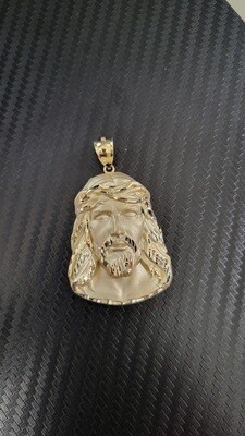 14K 2.25" JESUS PENDANT