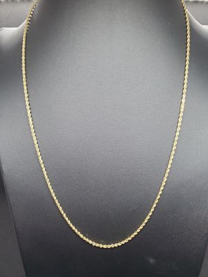 14K 1.5MM DIAMOND CUT ROPE CHAIN