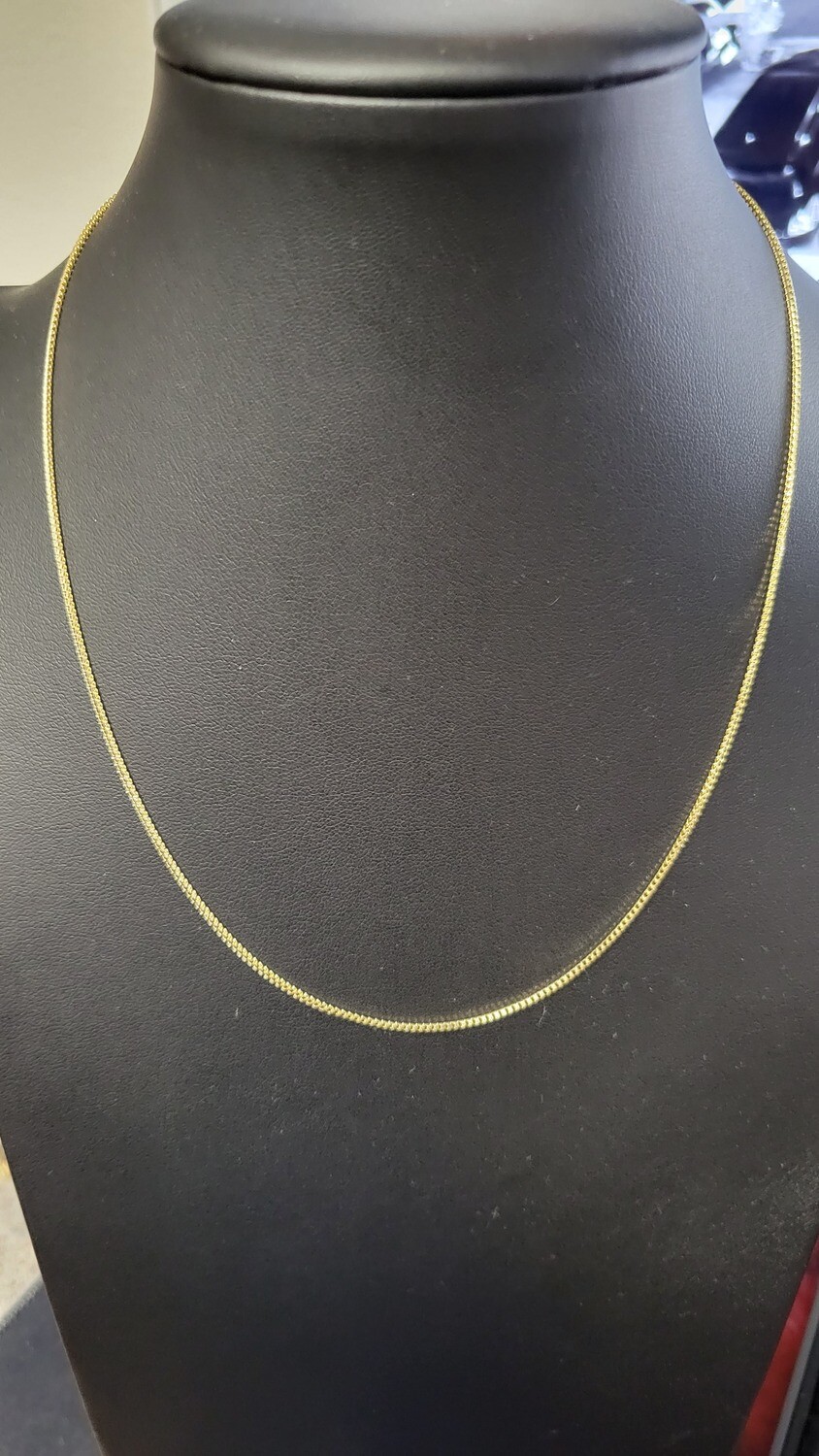 14K 1MM DIAMOND CUT FRANCO CHAIN