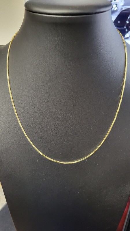 14K 1MM DIAMOND CUT FRANCO CHAIN