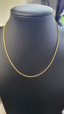 14K 1.7MM DIAMOND CUT FRANCO CHAIN