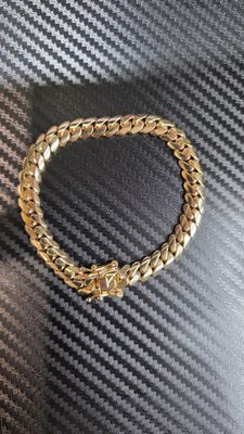 14K 8.5MM MIAMI CUBAN BRACELET