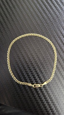 14K 2MM MARINER BRACELET