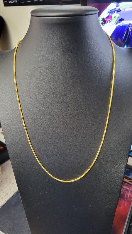 22K 1.7MM DIAMOND CUT FRANCO CHAIN