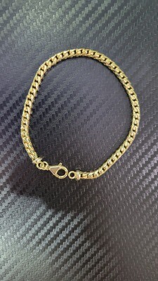 14K 4MM DIAMOND CUT FRANCO BRACELET