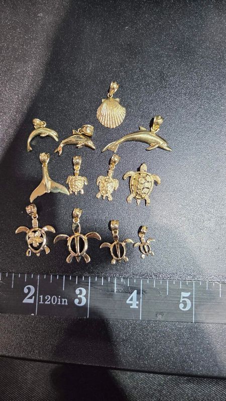 14K MISC SEA LIFE PENDANTS