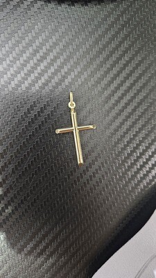 14K 1.5" TUBE CROSS