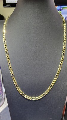 14K 6MM FIGARO CHAIN