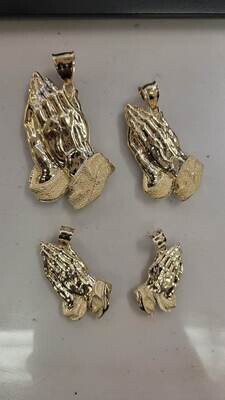 14K PRAYING HANDS PENDANTS