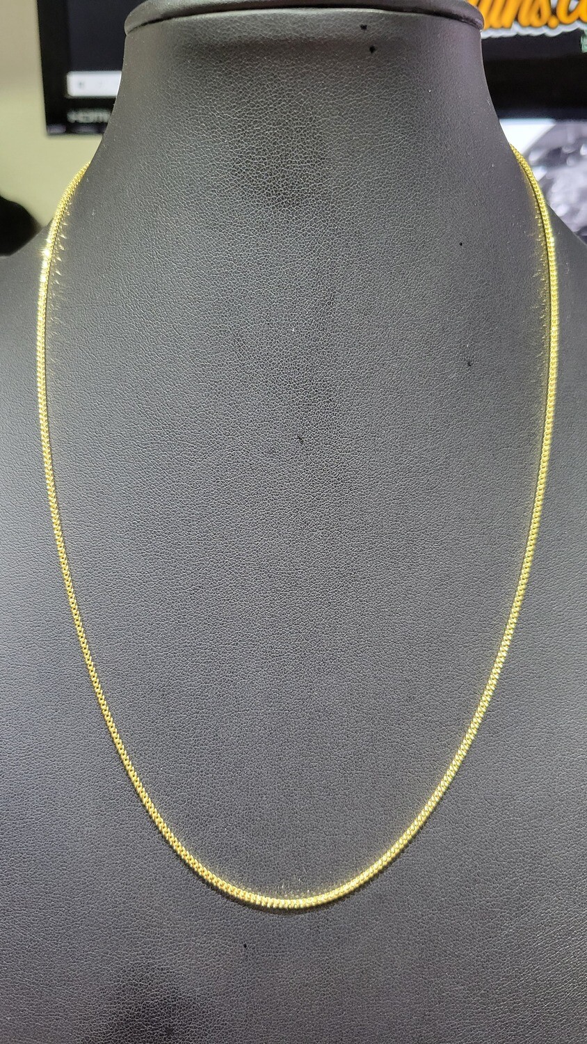 18K 1.3MM DIAMOND CUT FRANCO CHAIN