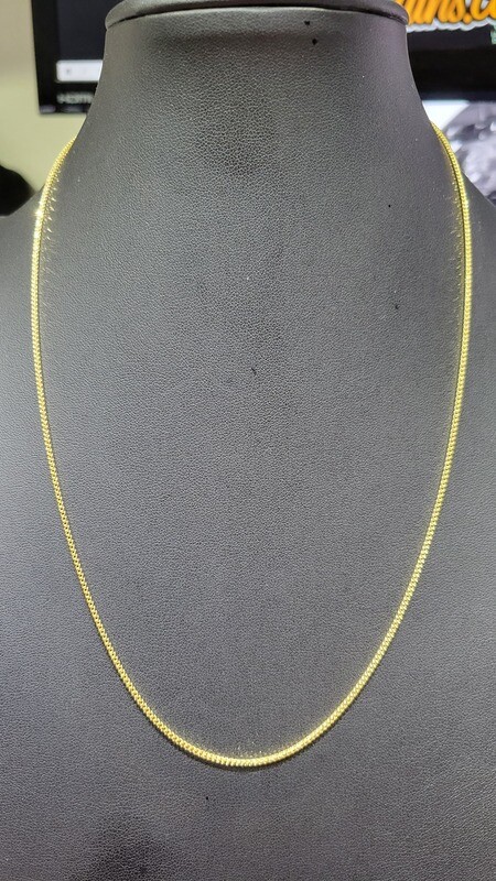 18K 1.3MM DIAMOND CUT FRANCO CHAIN