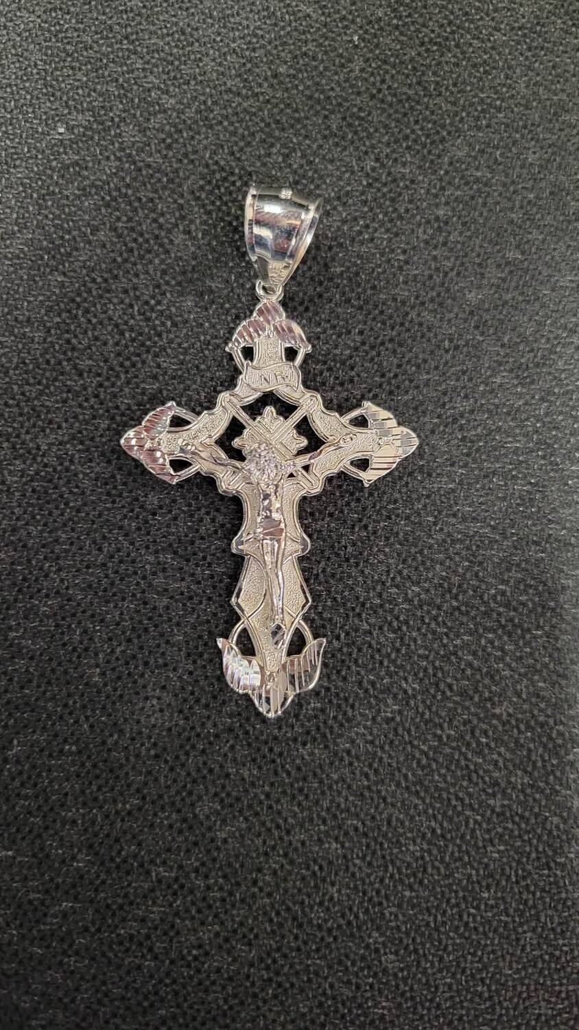 925 STERLING 2.5" INRI CRUCIFIX CROSS