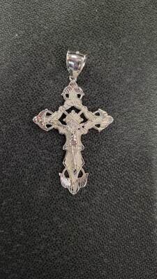 925 STERLING 2.5" INRI CRUCIFIX CROSS
