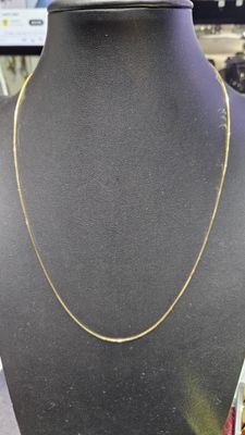 14K .80MM BOX CHAIN