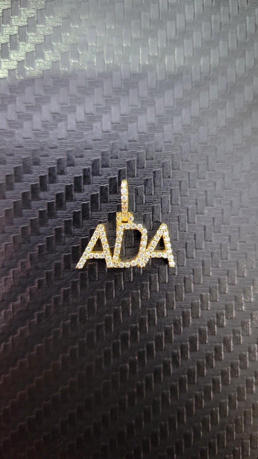 CUSTOM 14K 3/4" NAME PENDANT