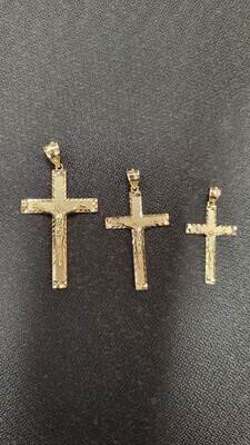 14K D/C CRUCIFIX CROSSES