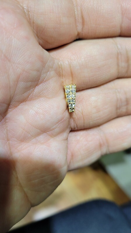 14K DIAMOND BAIL