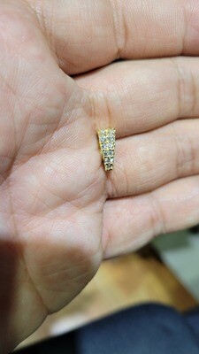 14K DIAMOND BAIL