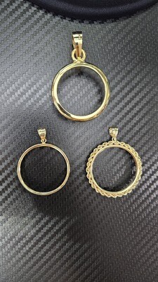 14K 1 OZ AMERICAN EAGLE BEZELS