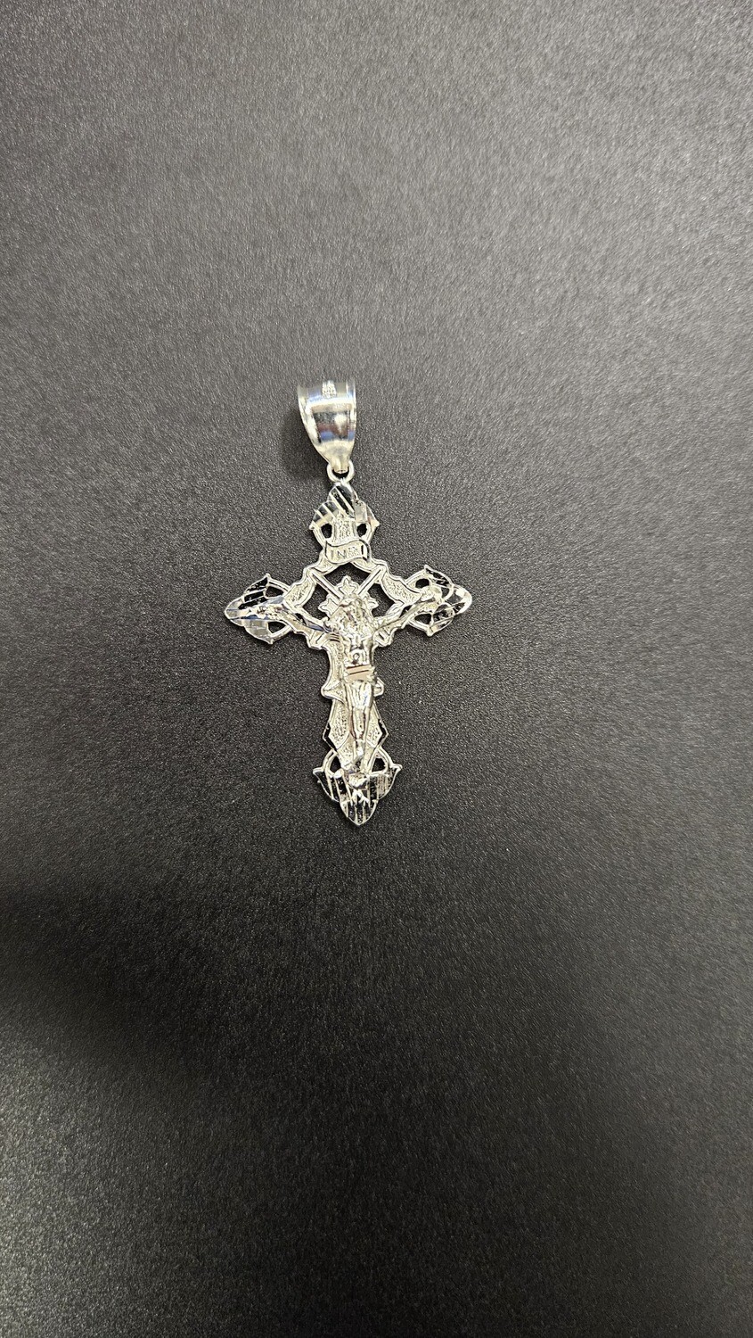 925 STERLING 1.5" INRI CRUCIFIX CROSS