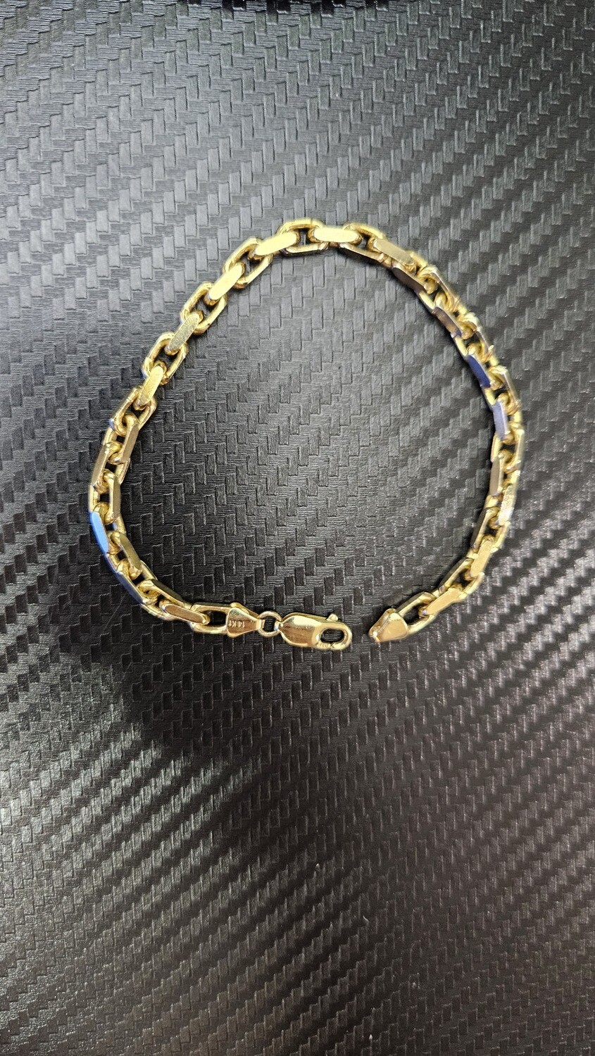 14K 5MM HEAVY LINK BRACELET