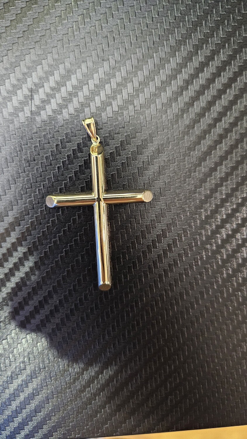 14K 2.3" TUBE CROSS