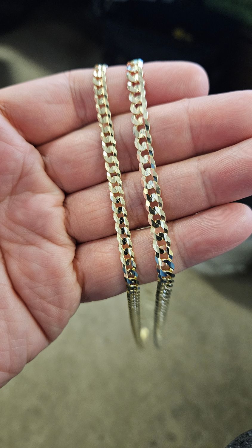 10K 4.5 &amp; 5.5MM FLAT CURB CHAINS